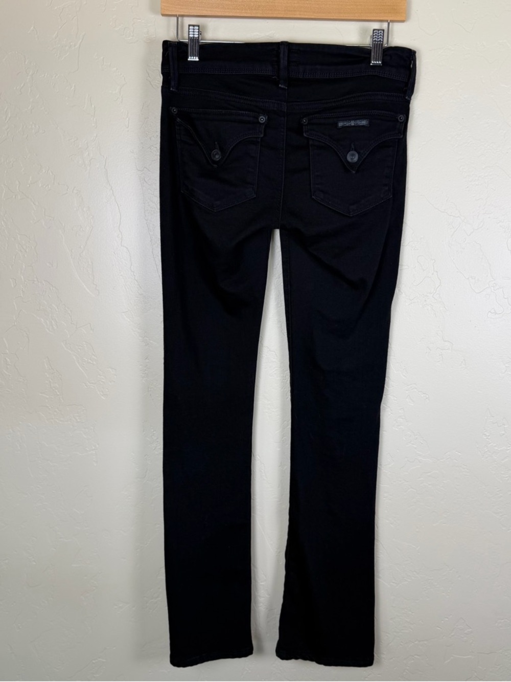 Hudson Women’s Beth Mid-Rise Baby Bootcut Jeans in Black Size 26 - Picture 5 of 9